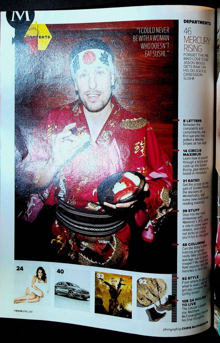 Maxim Magazine 160 April 2011 Brittany Snow Jason Biggs Jake