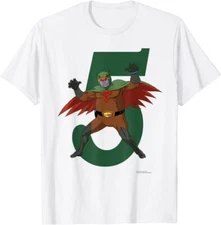 Science Ninja Team Gatchaman Ryu Nakanishi the Owl T-shirt White Tatsunoko Pro