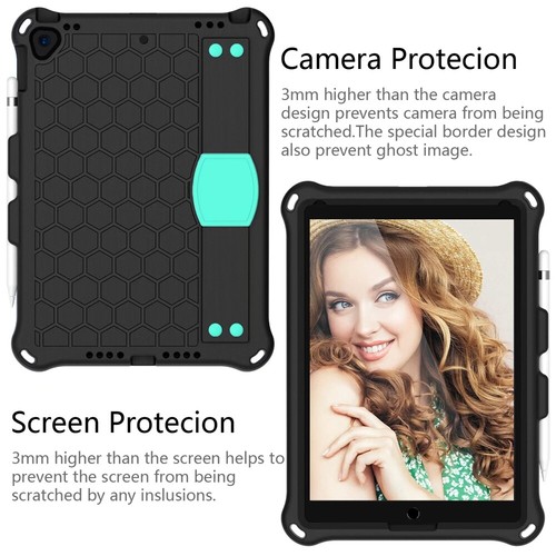Rubber Stand Case Cover With Strap For iPad Mini Air Pro 1 2 3 4 5/6/7/8/9th Gen - Picture 68 of 84