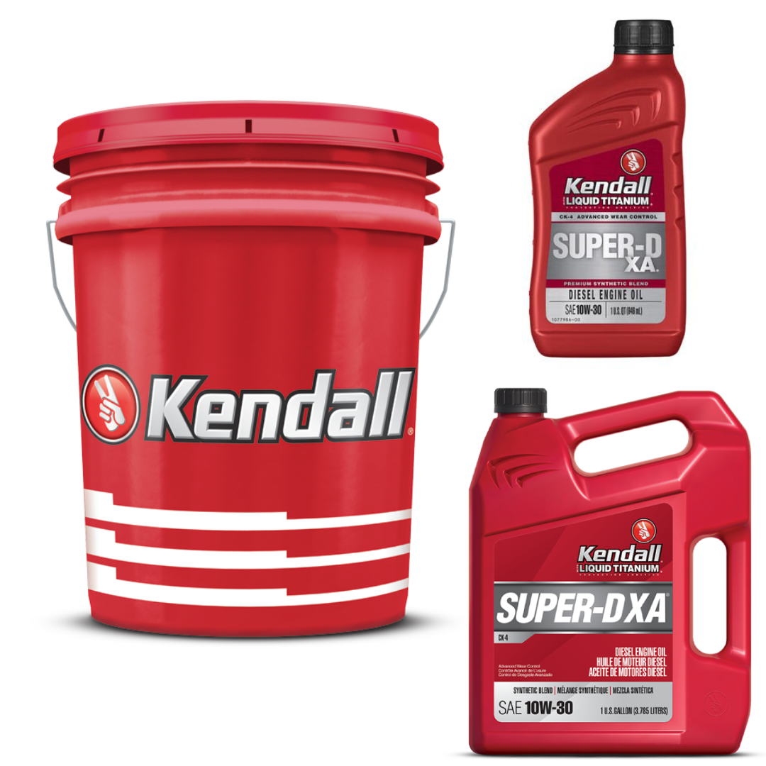 Kendall Super-D XA CK-4 10W30 Diesel Engine Oil in Quarts, Gallons