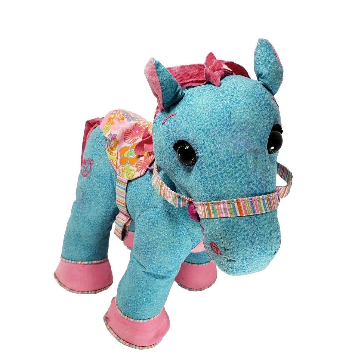 2005 Jaaks Just Play DOODLE PONY Plush Stuffed Toy HORSE Pink
