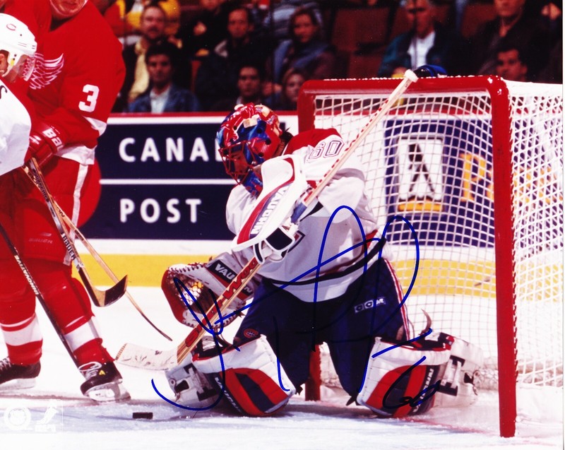 Jose Theodore signed 8x10 Montreal Canadiens color photo 