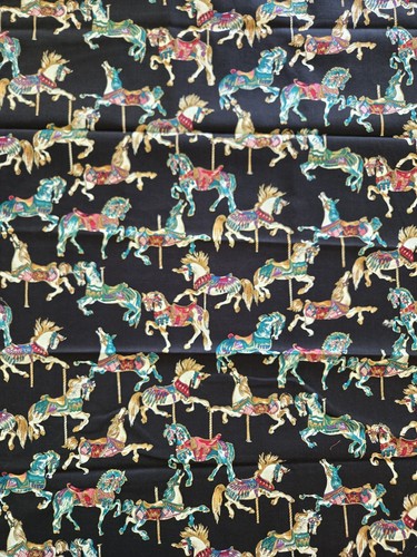 Carousel Canelot Hoffman 33” X 44” 100% Cotton #377 - Picture 4 of 5