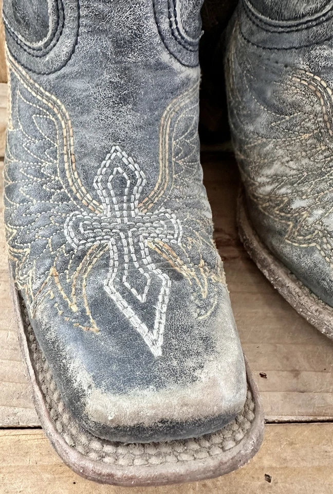 Botas vaqueras vaqueras Corral marrón niños talla 2 A1032 vaquera Foto 3 de 4