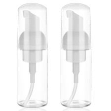 2 Pack Foam Pump Bottle Travel Small Size Mousse Foam Soap Dispenser Mini Emp...