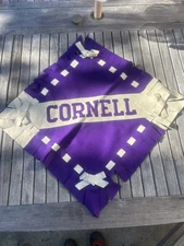 Cornell University College Wool Felt Banner 1940s Purple 