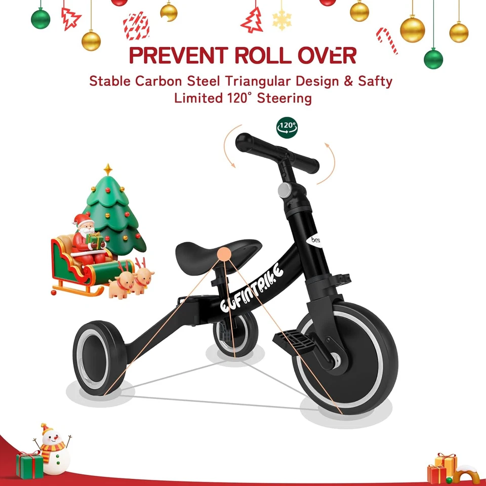 24" inch Length Toddler Balance Bike 1-5 Years old Adjustable Seat first gift - Image 3 of 4