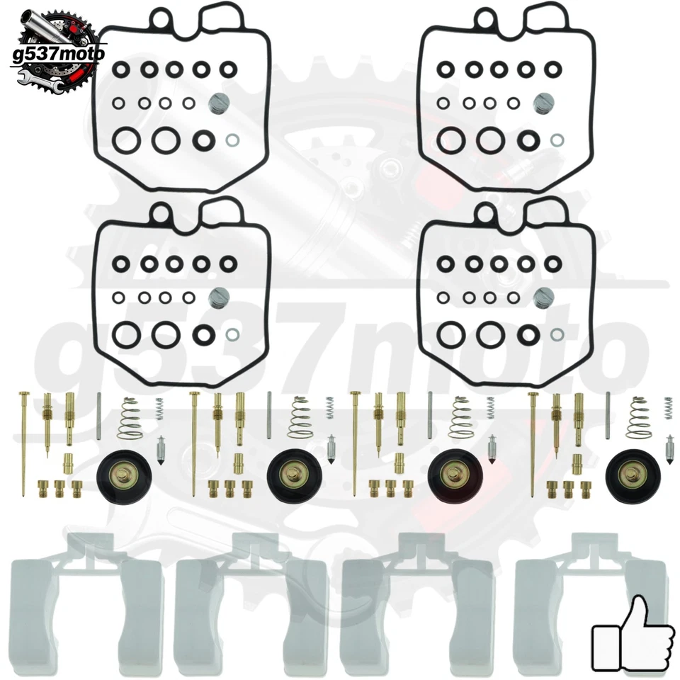 4X Ultimate Carburetor Repair Kit For Honda 1980-1982 w/plug CB750C CB750K -US Foto 3 de 4