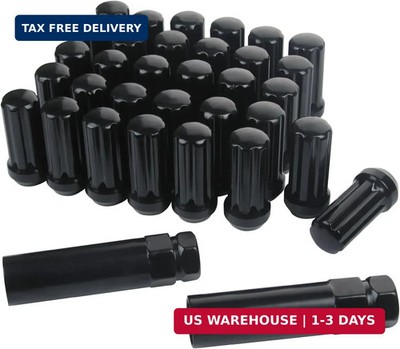 51mm 2'' Long 9/16-18 Thread Size Set of 32pcs Small Diameter Spline Drive Black