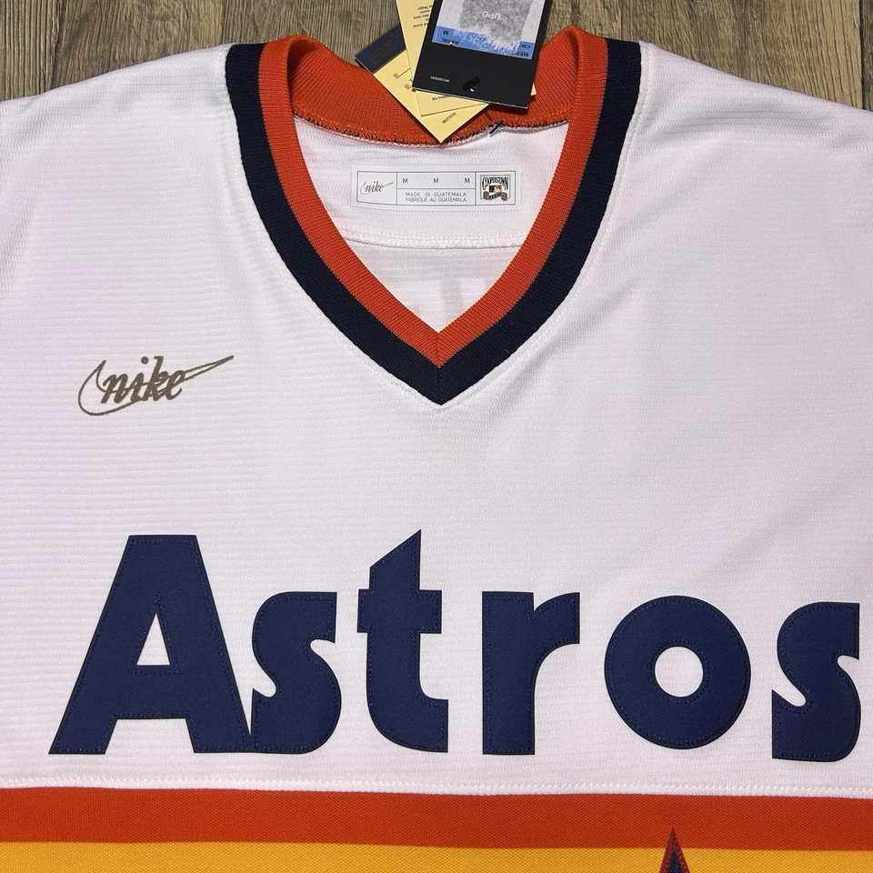 Nueva con etiquetas Camiseta de béisbol para hombre Nike Throwback MLB de los Houston Astros Nolan Ryan M $135 Foto 4 de 4