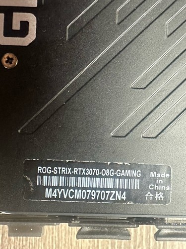 ASUS ROG STRIX GeForce RTX 3070 OC 8GB GDDR6 Gaming Graphics Card sold for parts - Afbeelding 5 van 6