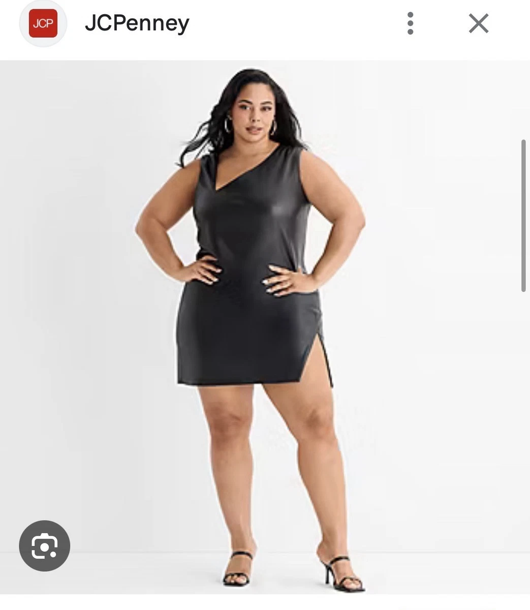 leather dress plus size Faux Dresses for Women for sale Female