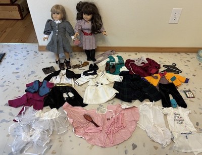 Pleasant Co. Samantha Parkington & Just Like You American Girl Dolls/Outfits Lot