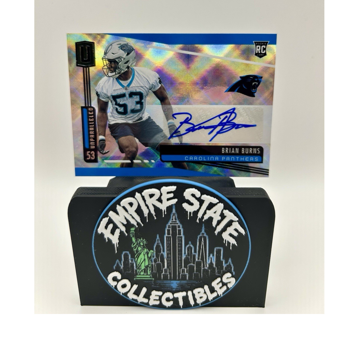 Brian Burns Panini Unparalleled #215 Autograph
