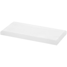 Plymor Frosted Acrylic Rectangular Beveled Display Base, 6" W x 3" D x 0.5" H
