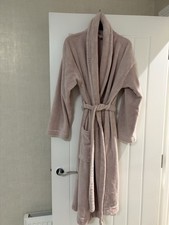 M&S Women’s Dusky Pink Fleecy Dressing Gown Size 12-14