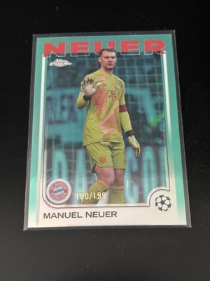 2024-25 Topps Chrome Uefa Club Competitions - Manuel Neuer #101 Aqua /199