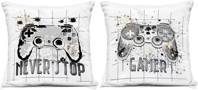 Modern Gamer Pixels Outdoor Pillow Set by Kim Allen - 2 Pieces