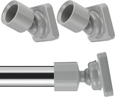 Angled Shower Rod Mount for Sloped Walls - 25mm Shower Bracket  Swivel Joint...