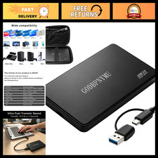 500GB Portable External Hard Drive, Compact USB 3.0 & USB-C Storage Solution