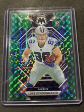 2023 Panini Mosaic - Rookies Luke Schoonmaker #344 Green Mosaic Prizm (RC)