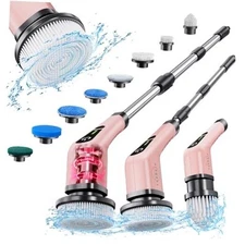  Electric Spin Scrubber, Cordless Powerful Scrub Brush for Cleaning Rose