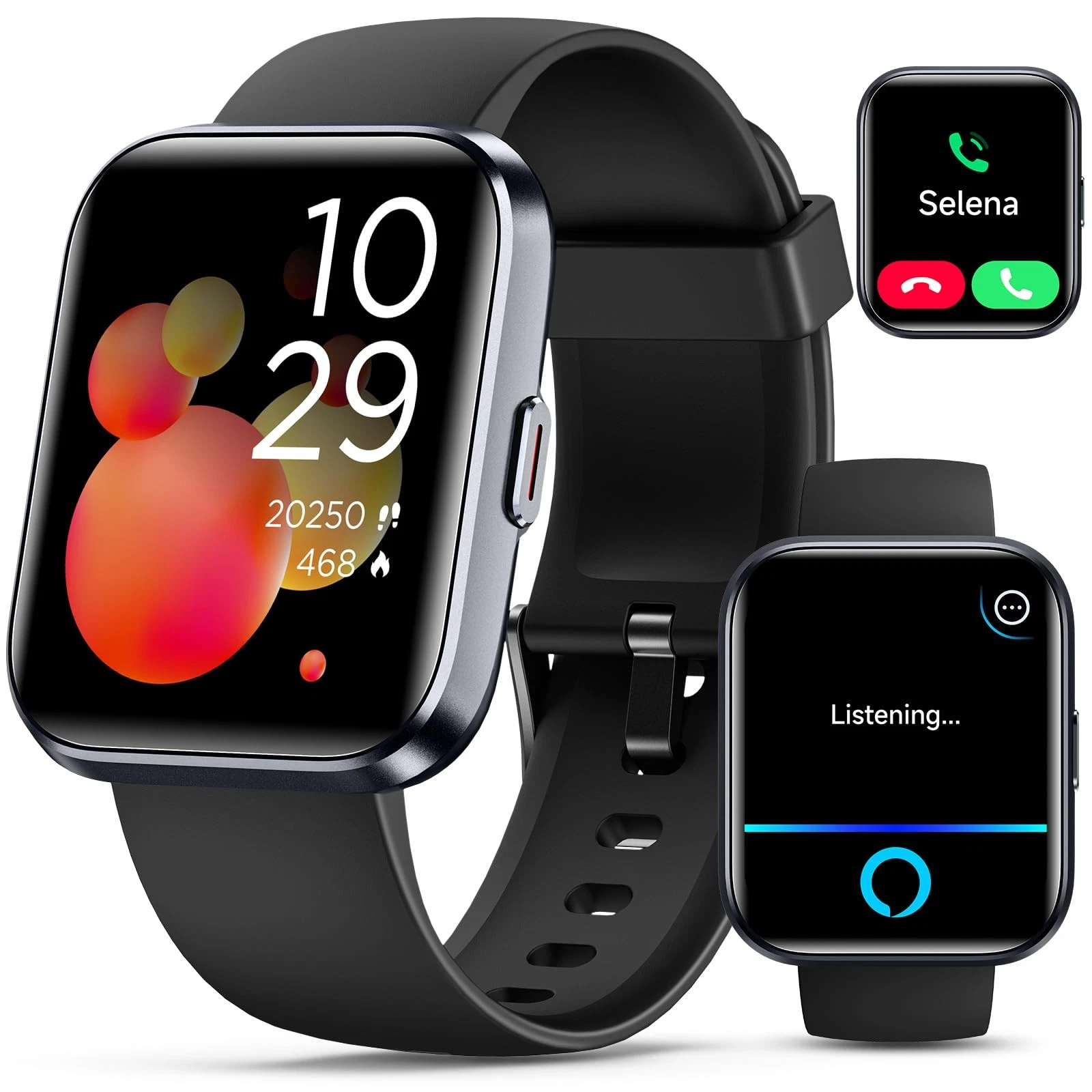 Smartwatch for Android & iPhone: Fitness Tracker, Alexa, Heart Rate, Waterproof