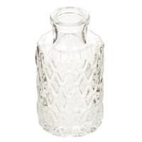 Glasvase Mit Rautenmuster FüR Tischdeko Und Blumenarrangements, 6 StüCk