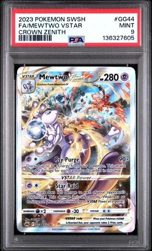 Mewtwo VSTAR Galarian Gallery #GG44/GG70 PSA 9 Crown Zenith