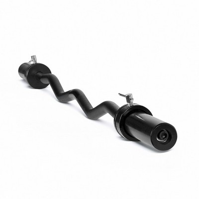 CAP Barbell Olympic EZ Curl Bar, Black ( Version), 47-Inch (OBIS-47B)