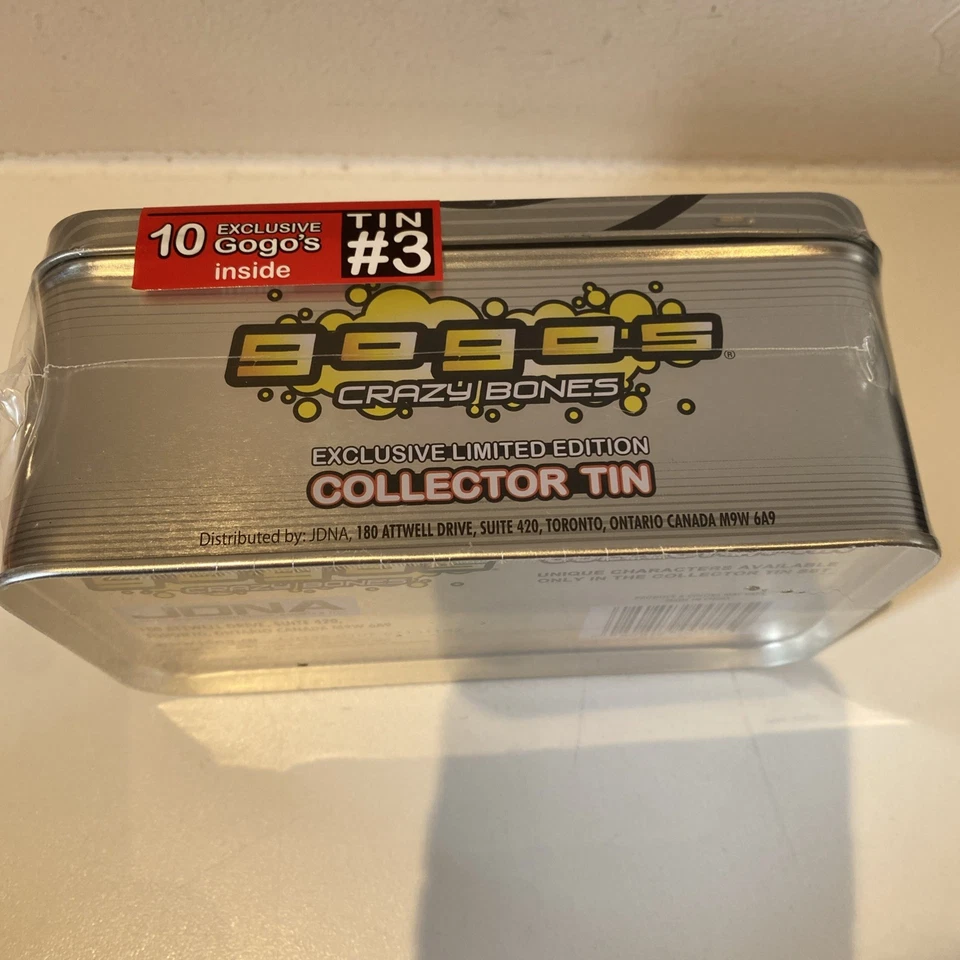 Gogos Crazy Bones Advance Special Edition Tin 2008 New Sealed Rare Retro Retired - Image 2 of 4