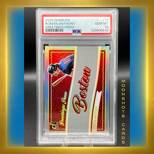 2025 Donruss Roman Anthony Greetings From Boston PSA 10