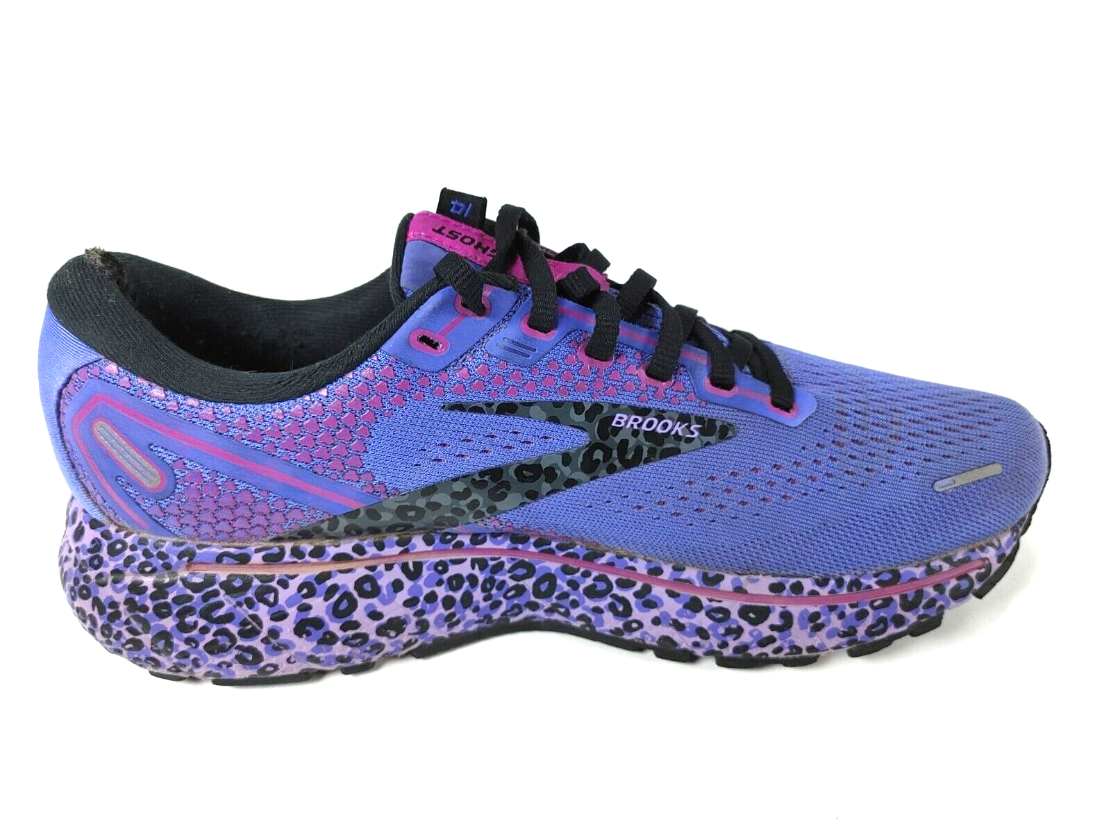 Size 8 Brooks Ghost 14 Electric Cheetah Run Wild Purple Black for sale online eBay