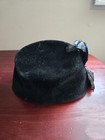 Womens Vintage 1950s Cloche Bucket Hat Riviera Velour Made In Italy Feathers — photo 4