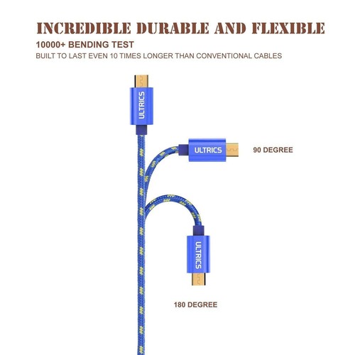 Braided Micro USB Charger Cable Fast Charging Data Sync Lead for Samsung Android - Picture 10 of 22