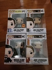 Lot The Office Pop! #1047 & #870 CHASE Jim Halpert, Jan #1047 & #1059 Klump