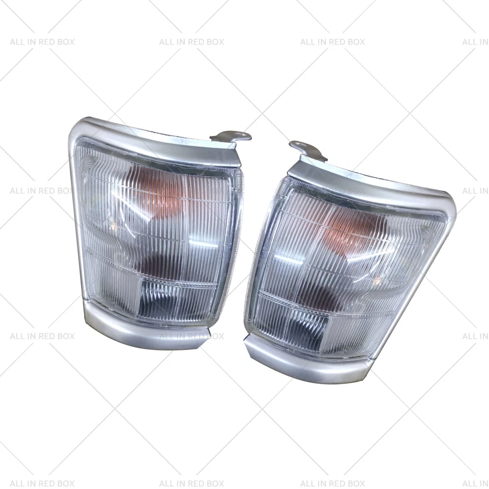 Pair Clear Corner Indicator Blinker Park Lights Suitable for Toyota Hilux 97-01 - image 3 of 4