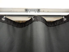 Heavy Duty Steel Curtain Hanging Track System w/ rollers & mounting hardware