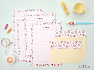 Détails Sur Belle Fleur Motif 4 Papier à Lettres 2 Enveloppes Lettre Setjaune Afficher Le Titre Dorigine