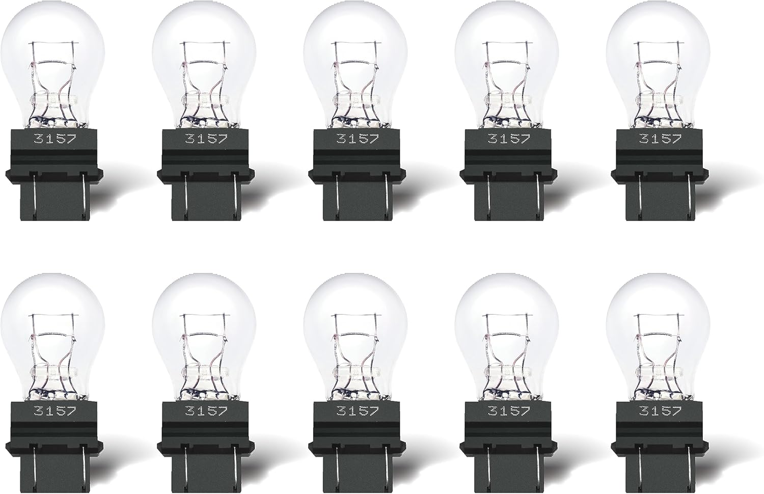 3157 Light Bulb 10 Pack,3157 Automotive Brake Light Turn 3157 Miniature Bulb Min