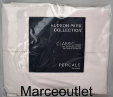 Hudson Park Classic Linens Egyptian Cotton Percale FULL Flat Sheet Blush