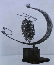 "Head", Julio González, Magic Lantern Glass Art Slide