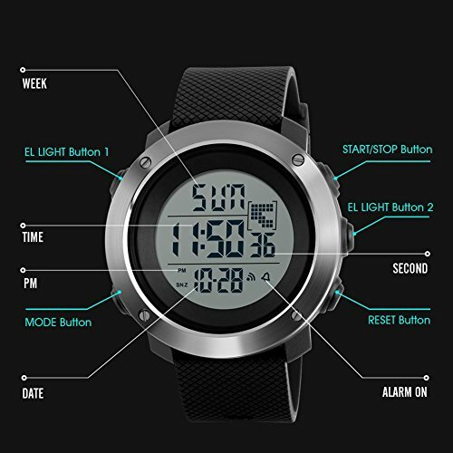 digital clock hand watch