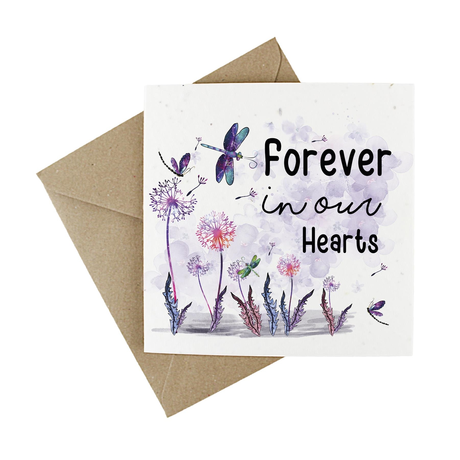 Wildflower Plantable Eco-friendly Sympathies Card - Forever in Our Hearts