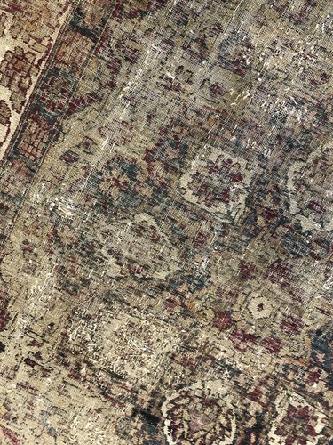 Fantastic Floral - 1910s Antique Oriental Rug - Handmade Carpet - 4.5 x 6.1 ft. - Picture 9 of 11