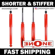 MOOKEEH Stiff Shorter Front & Rear Shocks For Lowered 87-93 Mustang V6 GT GS2834