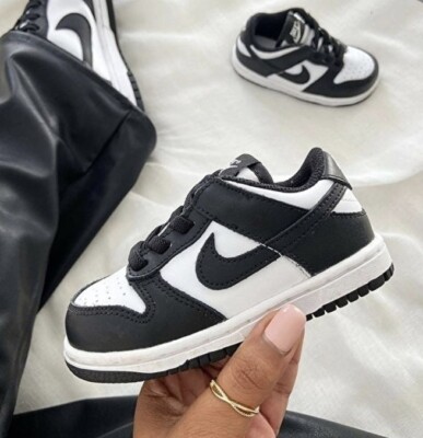 Nike Dunk Low (PS) “Pandas” Size 10.5c - White Black (CW1588