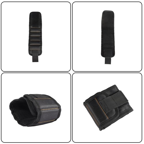 Wrist Magnet Tools Magnetic Wristband Black Fits For Holding Screws HVAC Tools - Picture 3 of 17
