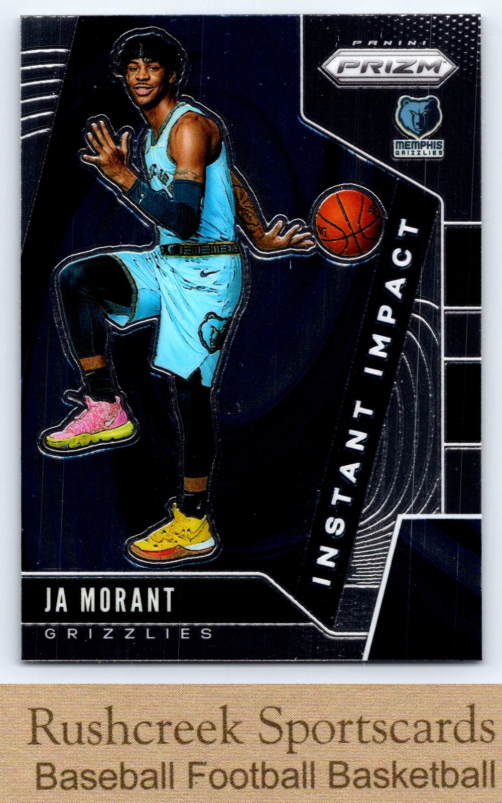 2019-20 Panini Prizm #12 Ja Morant Grizzlies RC Rookie Instant Impact