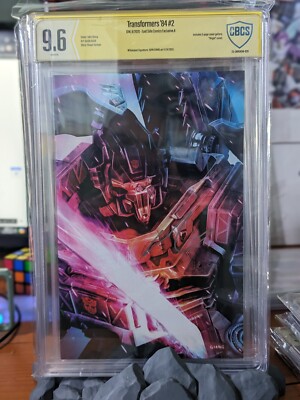 TRANSFORMERS 84 #2 CBCS 9.6 SIGNED JOHN GIANG GRIMLOCK VIRGIN CVR B 500 PT RUN
